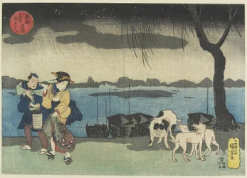Yanagibashi-brug bij Ryo_goku, 1830-1844